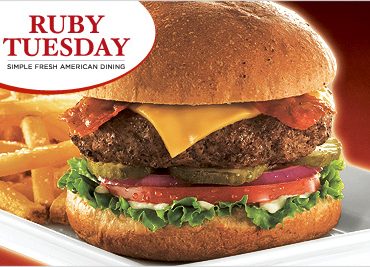 Ατομικό γεύμα στα RUBY TUESDAY με μόλις 11,50€