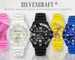 Ένα Unisex Ρολόι Silvexcraft ® με Swarovski Elements με 19,90€