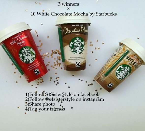 Διαγωνισμός s4sisterstyle με δώρο 30 ροφήματα από τα Starbucks