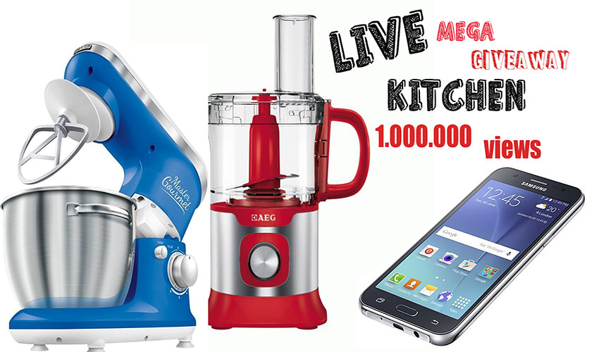 Διαγωνισμός Live Kitchen με δώρο Samsung Galaxy J5, κουζινομηχανή και Blender