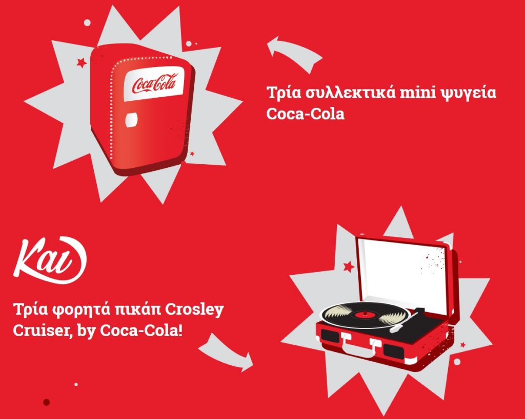 Διαγωνισμός Coca-Cola με δώρο συλλεκτικά ψυγεία και Πικάπ