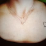 κολιέ καρδούλες από ασήμι 9.25 με ροζ επιχρυσωμα.