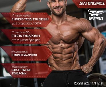 Μεγάλος Διαγωνισμός από το Topfitness