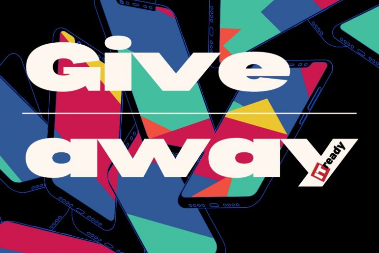 Animated Rainbow Shape Phone Giveaway Instagram Post